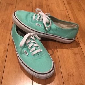 Seafoam green Vans
